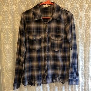 Gilded Intent flannel button down